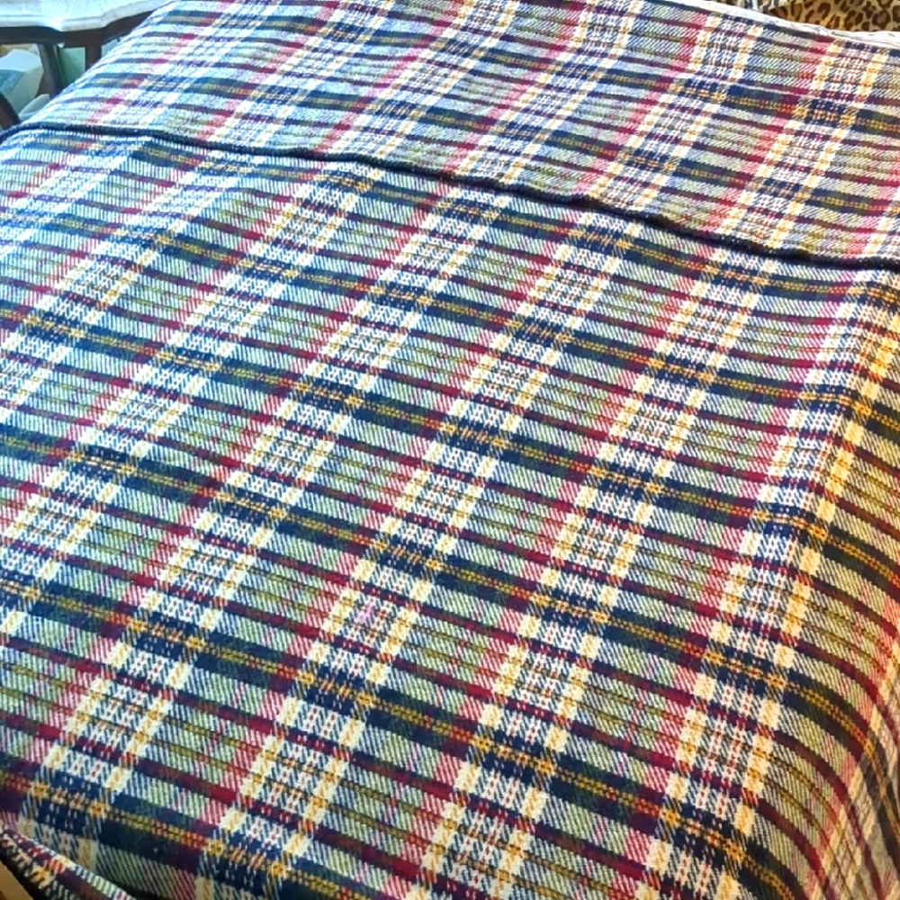Land Of Nod Wool Plaid Blanket